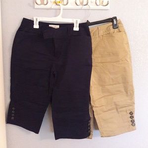 Petite Capri Pants - 2 pairs
